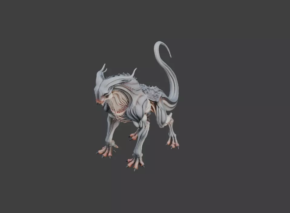 Spectral Beast Low-poly 3D model_10