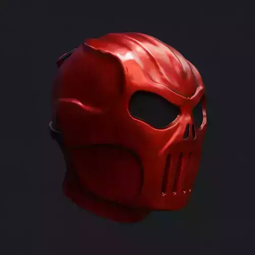 Skull Mask Realistic 3D Printable Horror and Cosplay STL Model