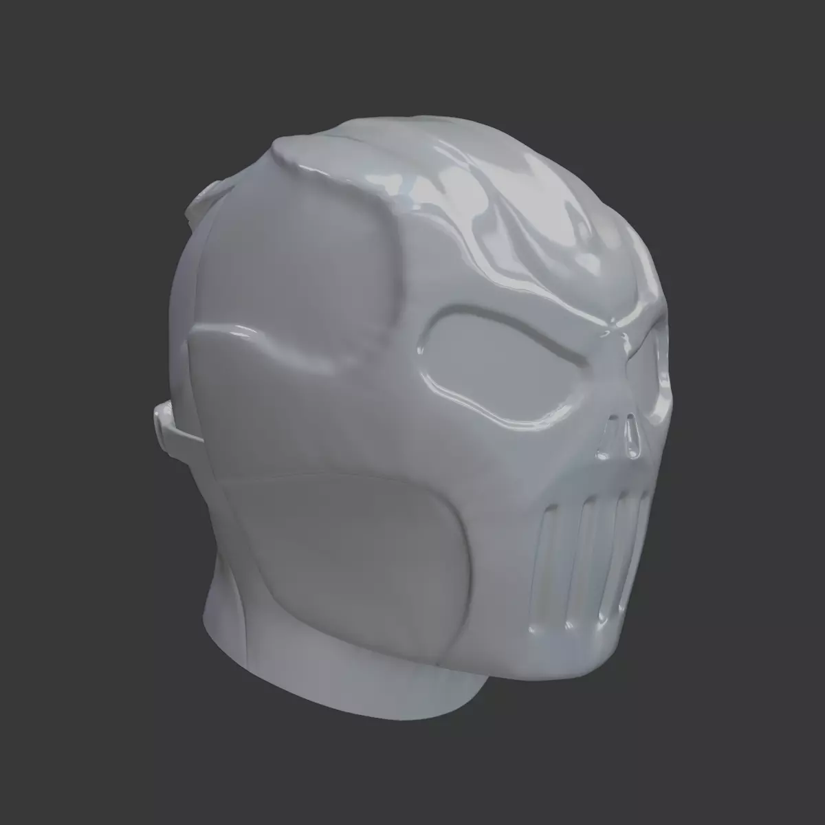 Skull Mask Realistic 3D Printable Horror and Cosplay STL Model 3D print model_1