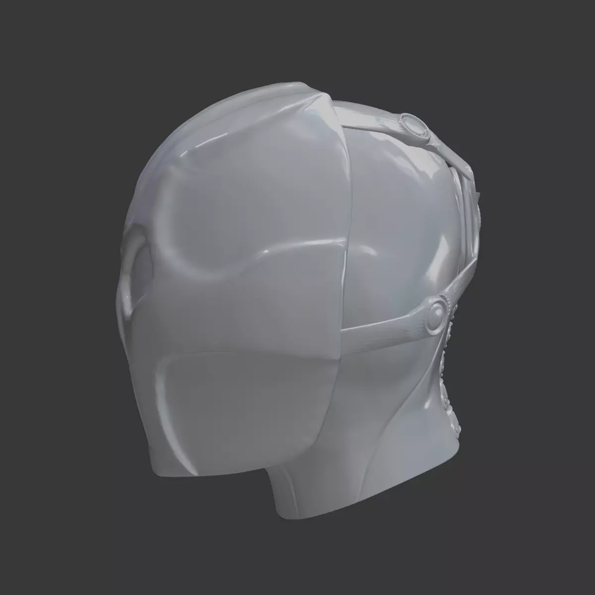 Skull Mask Realistic 3D Printable Horror and Cosplay STL Model 3D print model_3