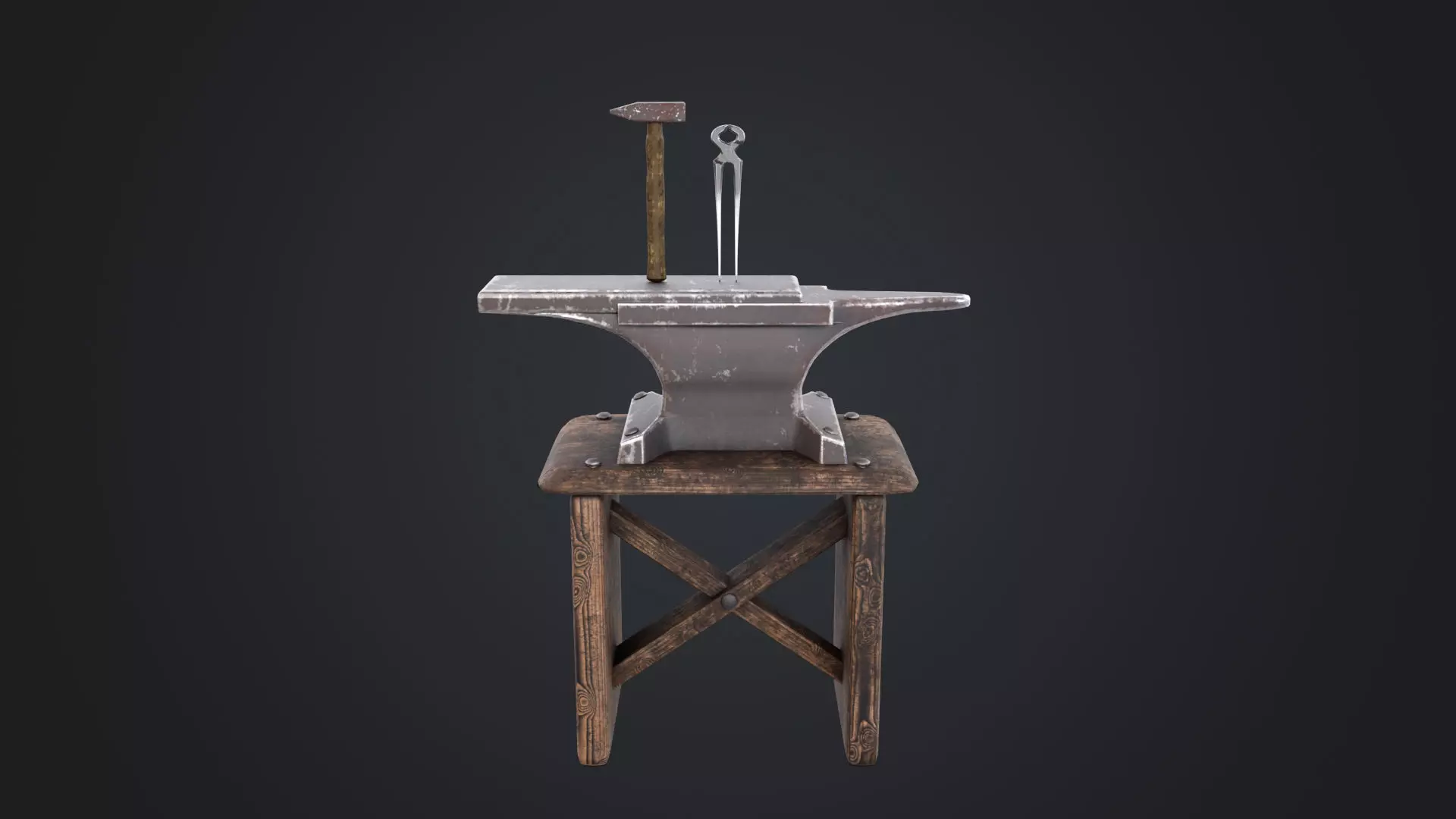 Blacksmith Low-poly 3D model_24