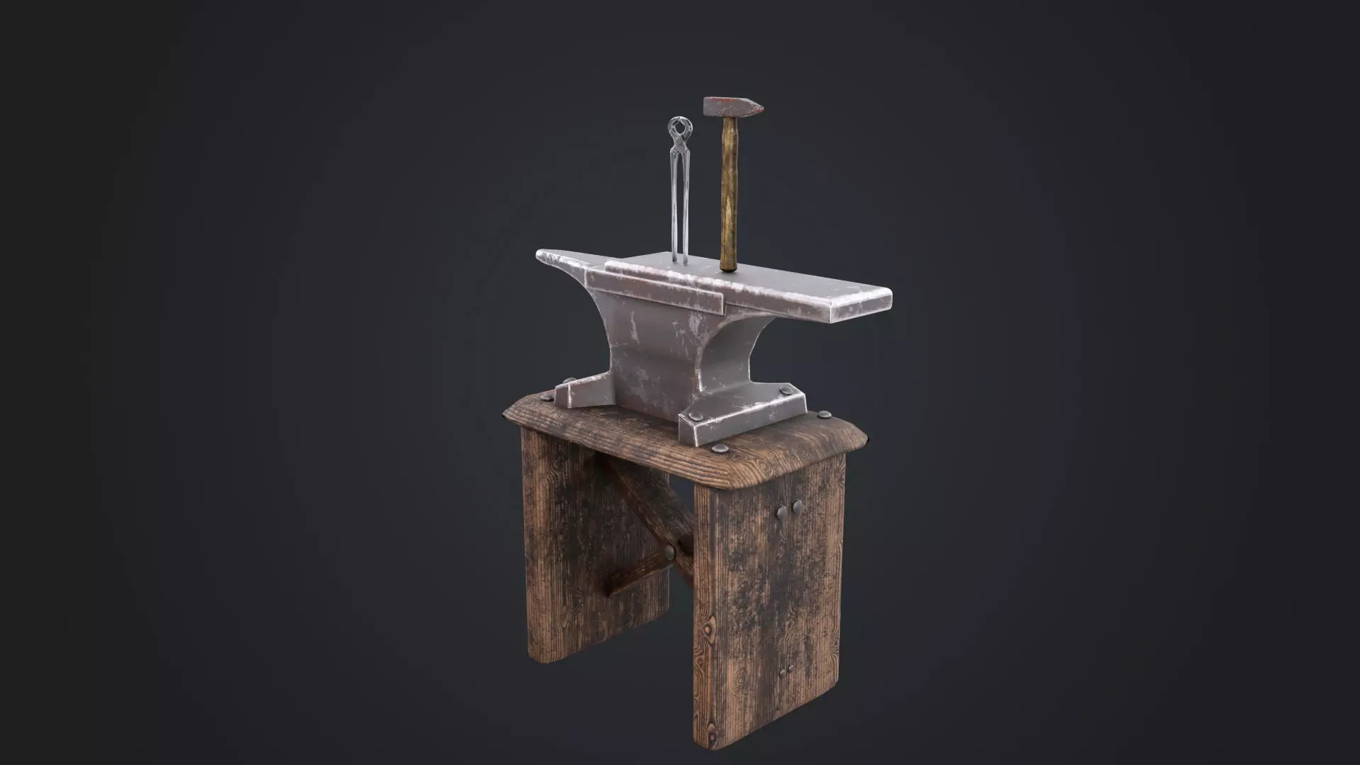 Blacksmith Low-poly 3D model_21