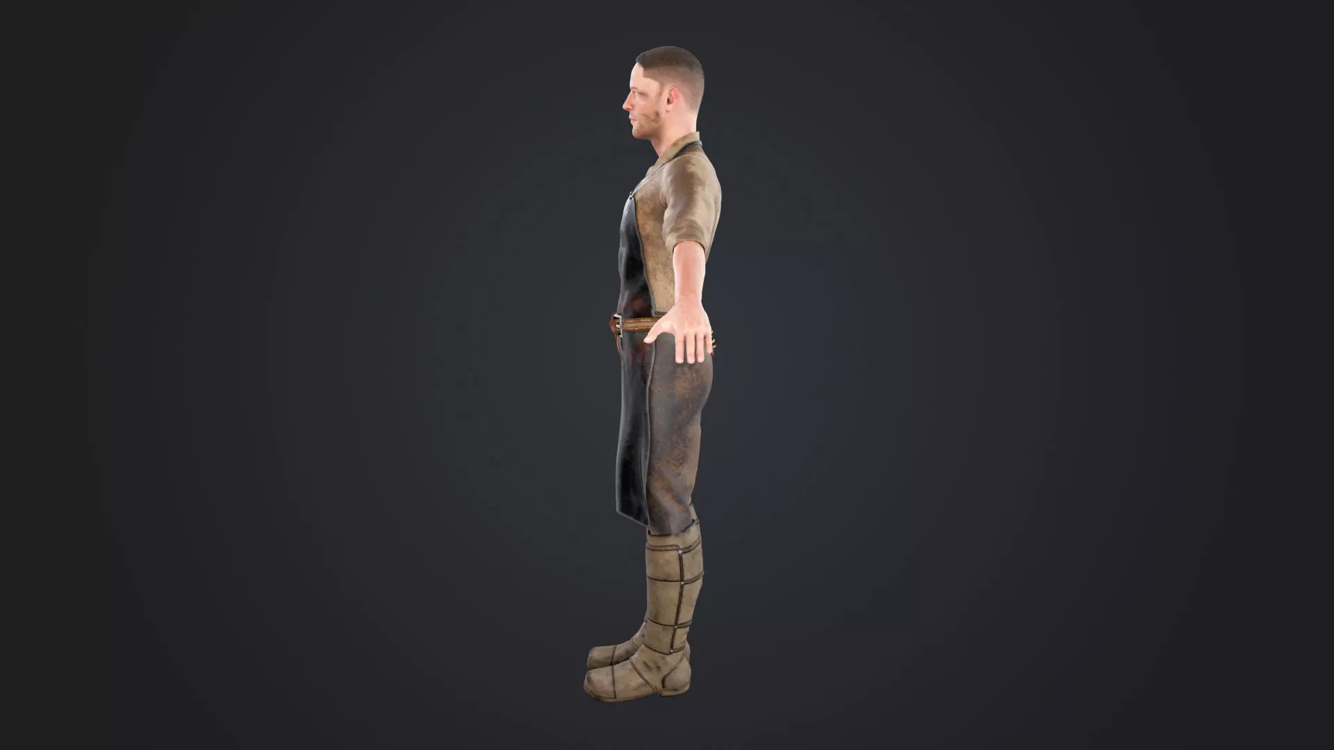 Blacksmith Low-poly 3D model_7