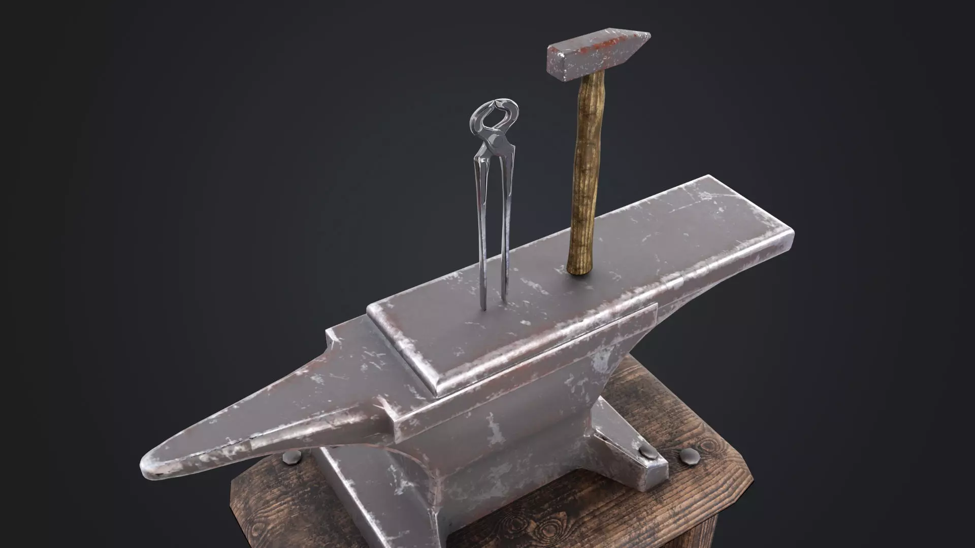 Blacksmith Low-poly 3D model_26