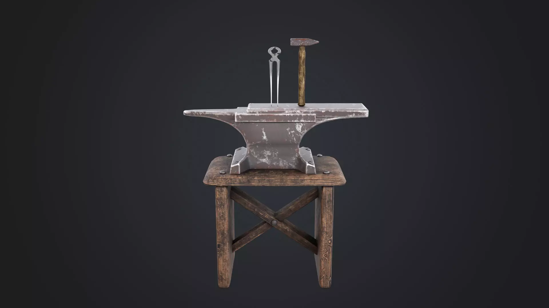 Blacksmith Low-poly 3D model_20