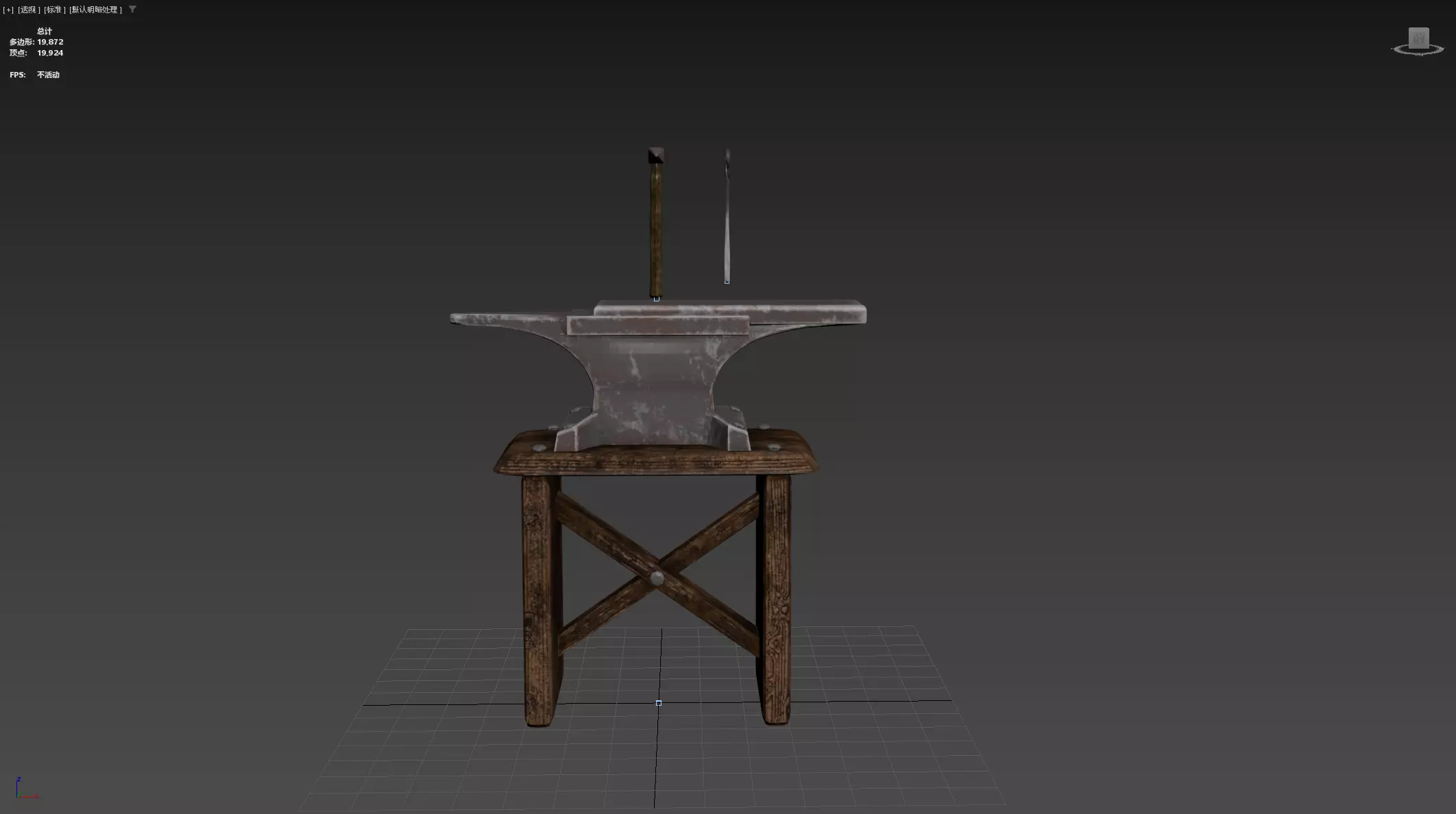 Blacksmith Low-poly 3D model_39