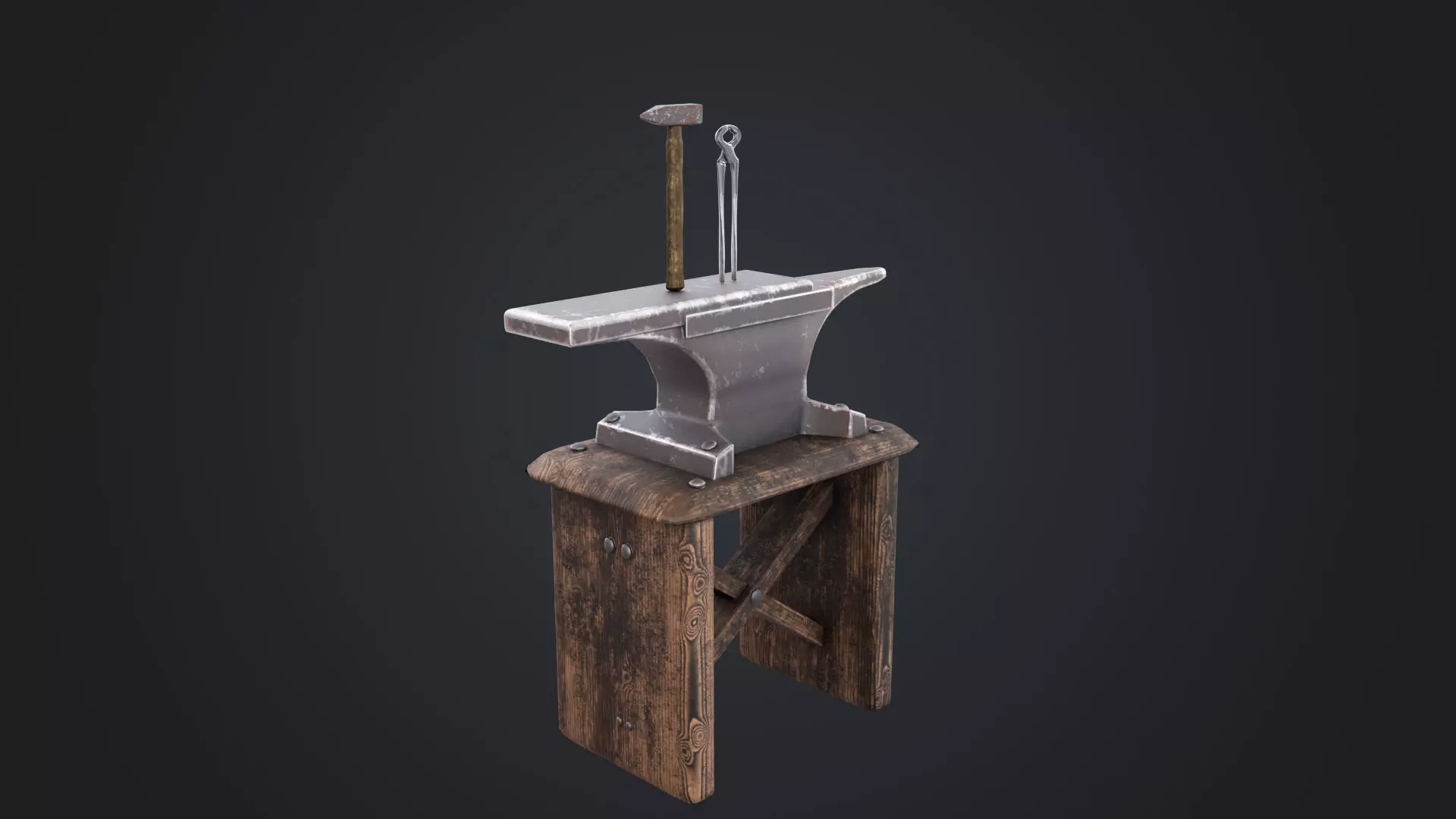 Blacksmith Low-poly 3D model_23