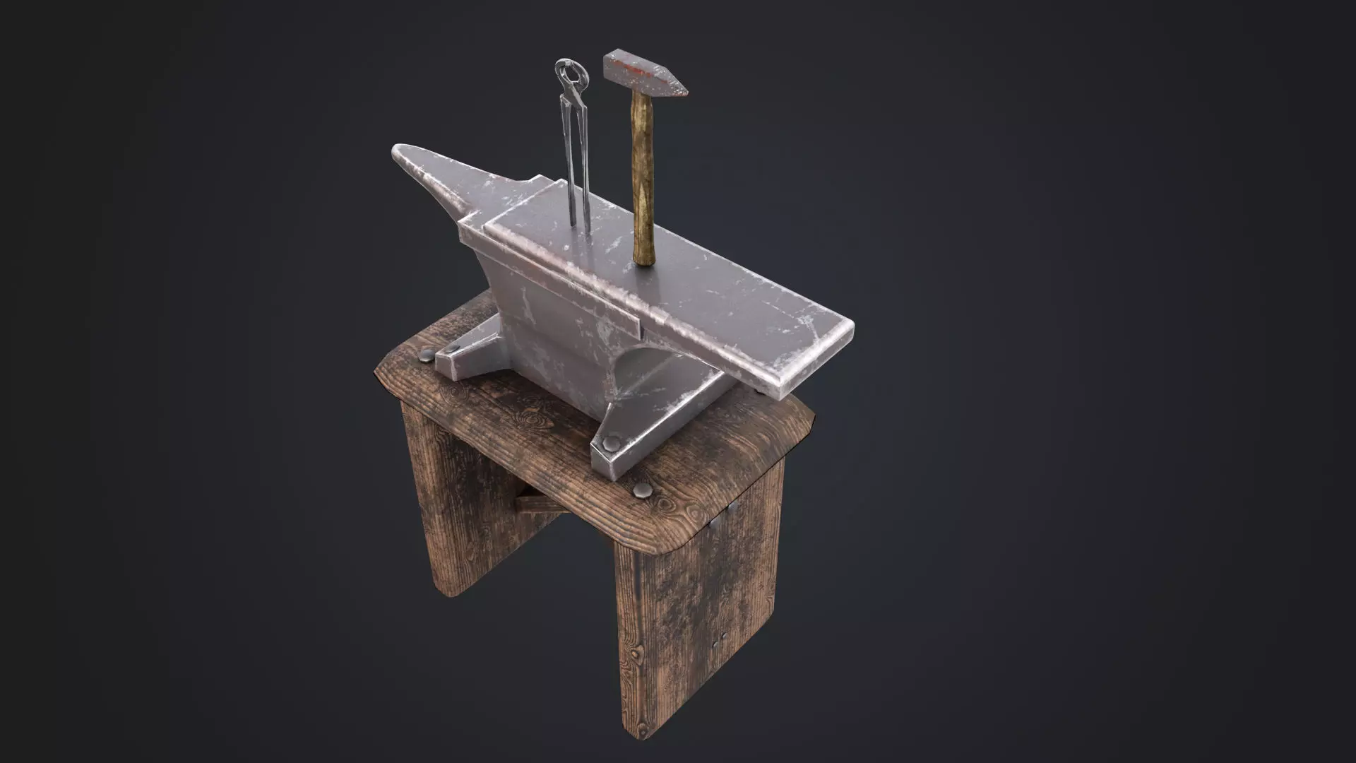 Blacksmith Low-poly 3D model_25