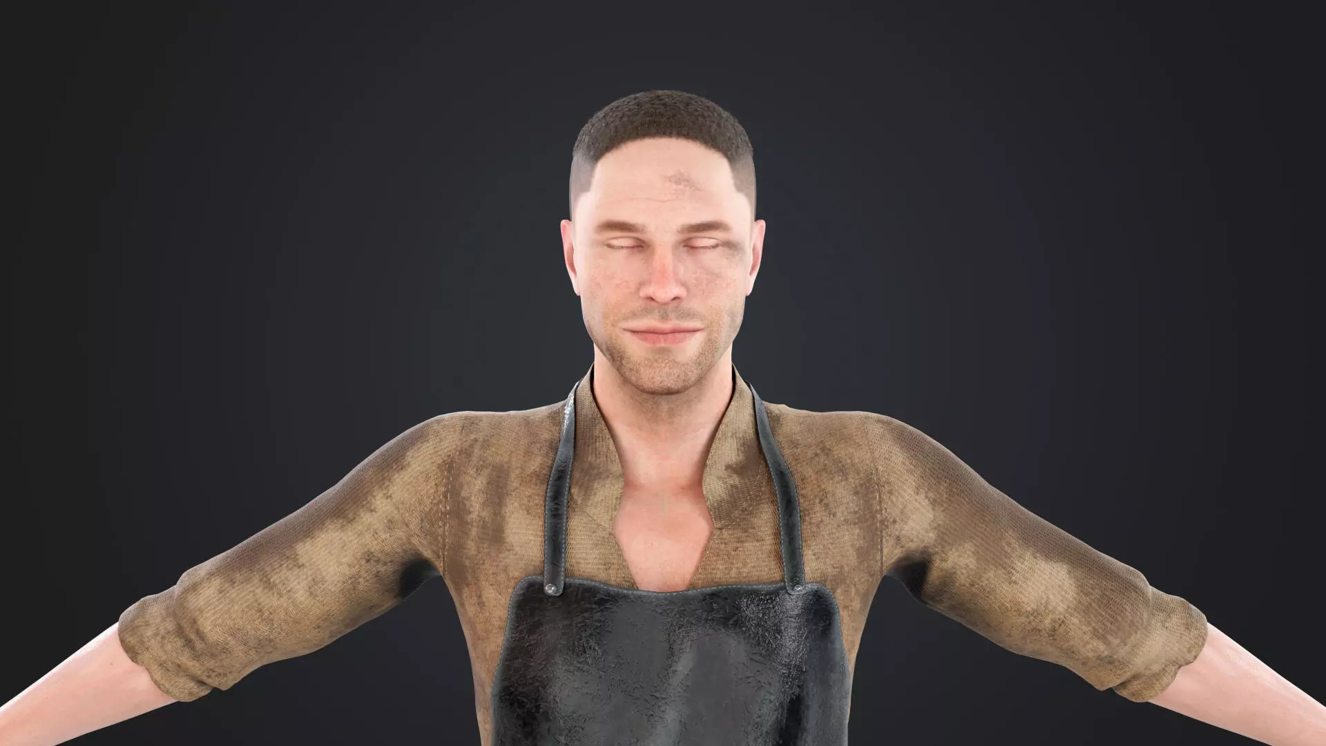 Blacksmith Low-poly 3D model_19