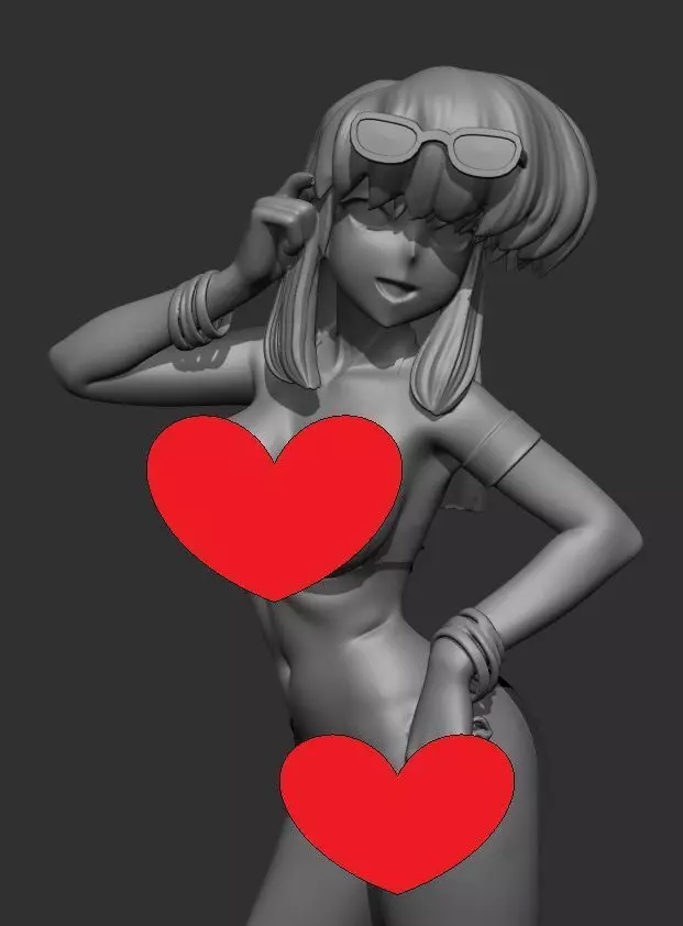 Miriam nsfw version mature redhead princess 3D print model_3