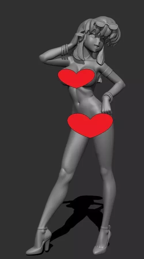 Miriam nsfw version mature redhead princess 3D print model_1