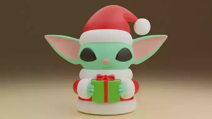 Christmas baby yoda