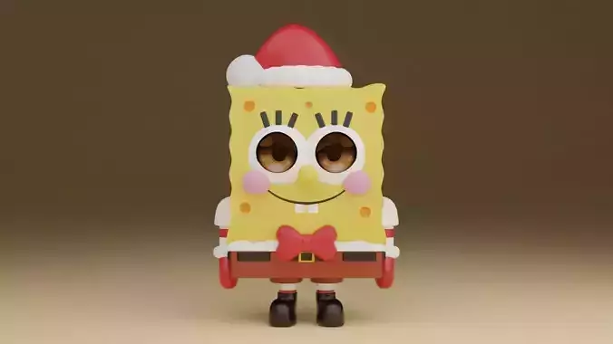 Christmas spongy bob