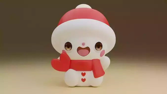 Christmas snow man 04