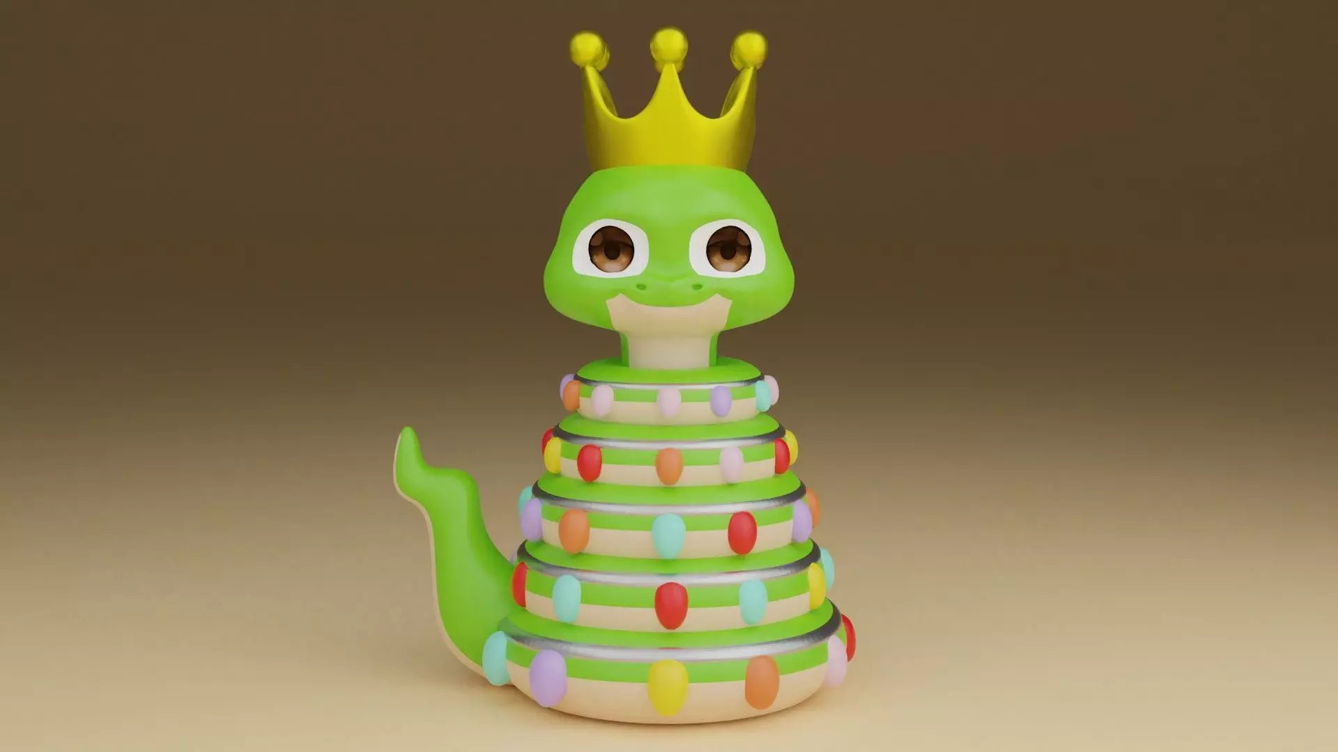Christmas snake Free 3D print model