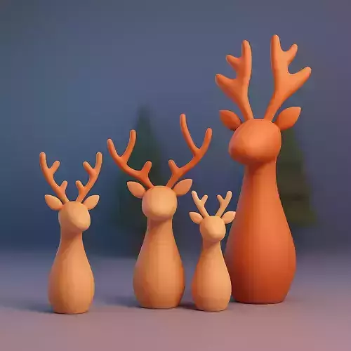Reindeer  3dprint model for christmas