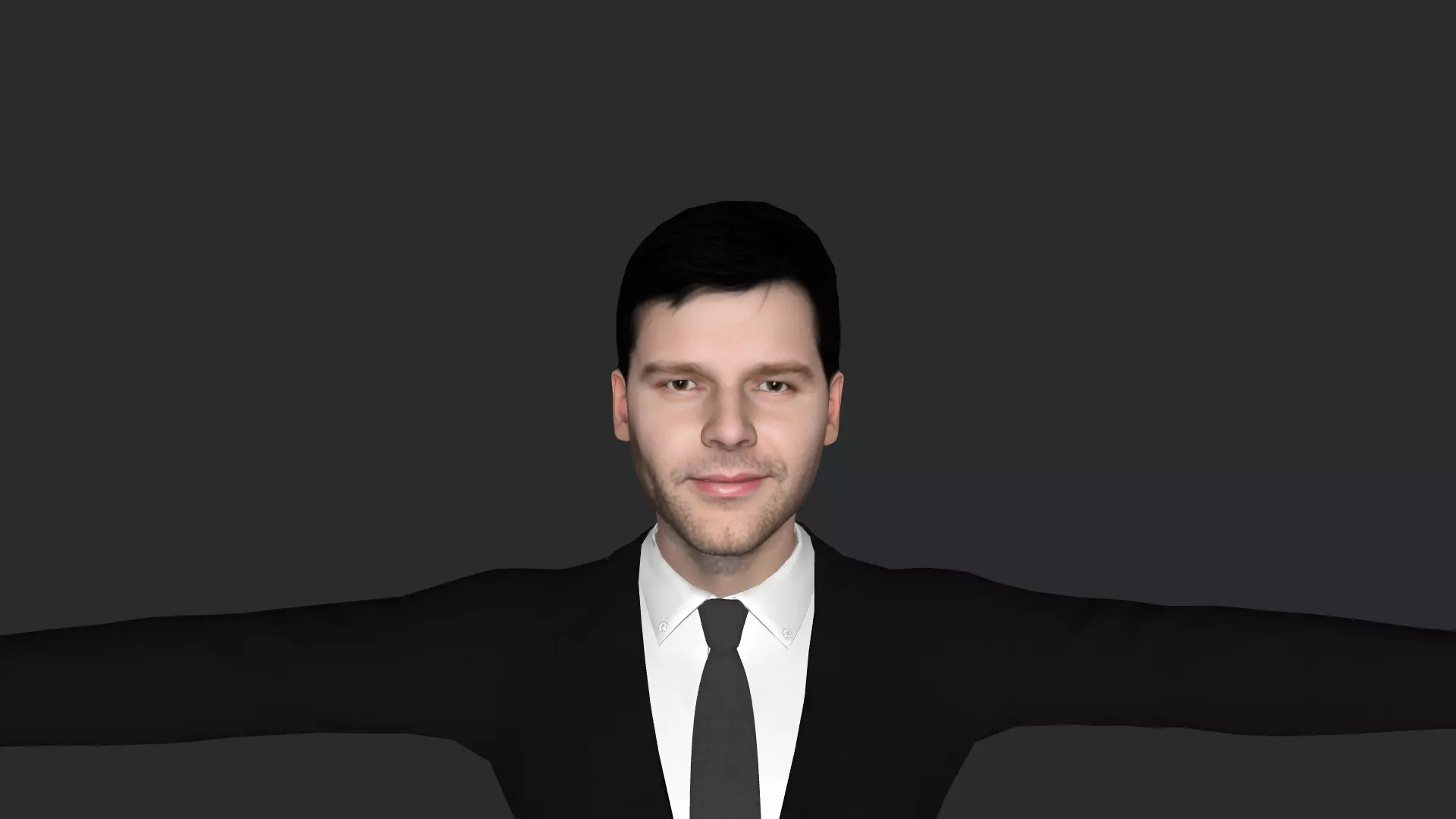 Ricky Martin Realistic Full Body Fully Rigged 3D model_0