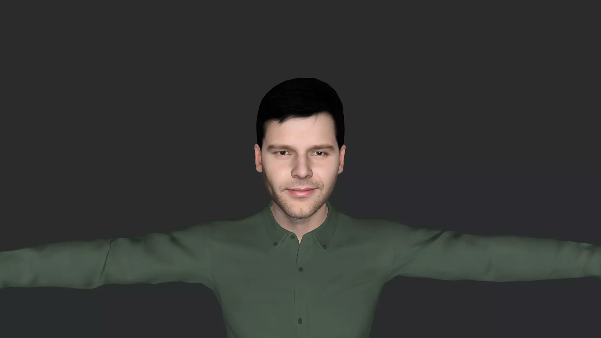 Ricky Martin Realistic Full Body Fully Rigged 3D model_5
