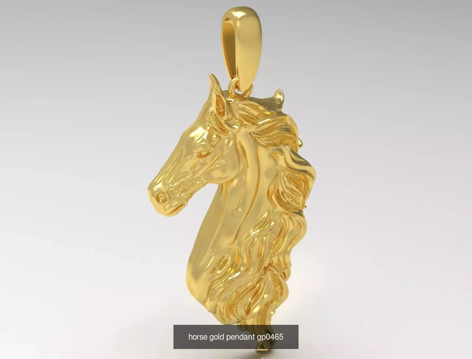 Horse STL 3D pendant 3D Model Collection_3