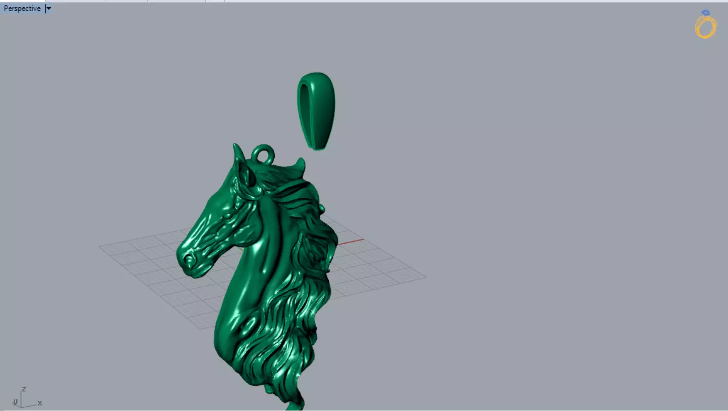 Horse STL 3D pendant 3D Model Collection_22