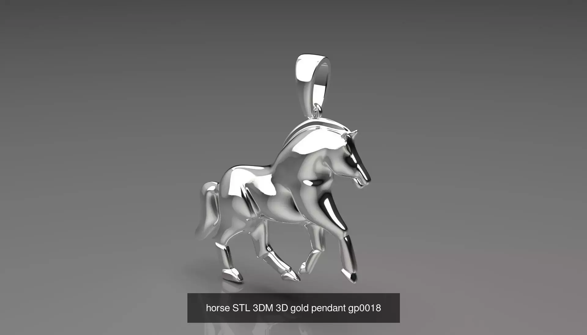 Horse STL 3D pendant 3D Model Collection_2