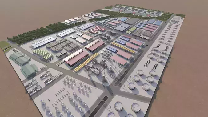 Industrial Factory-Factory building-Complex Petrochemical 