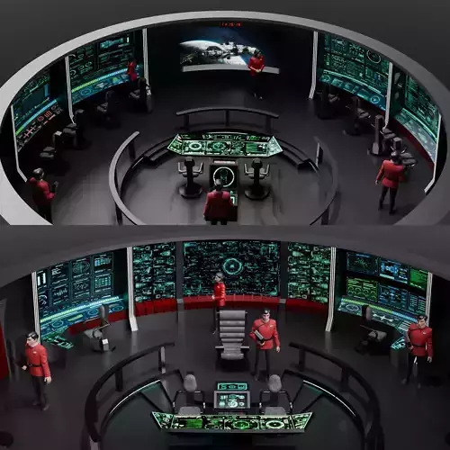 USS Enterprise NCC - 1701 - A - Main Bridge - Star Trek VI