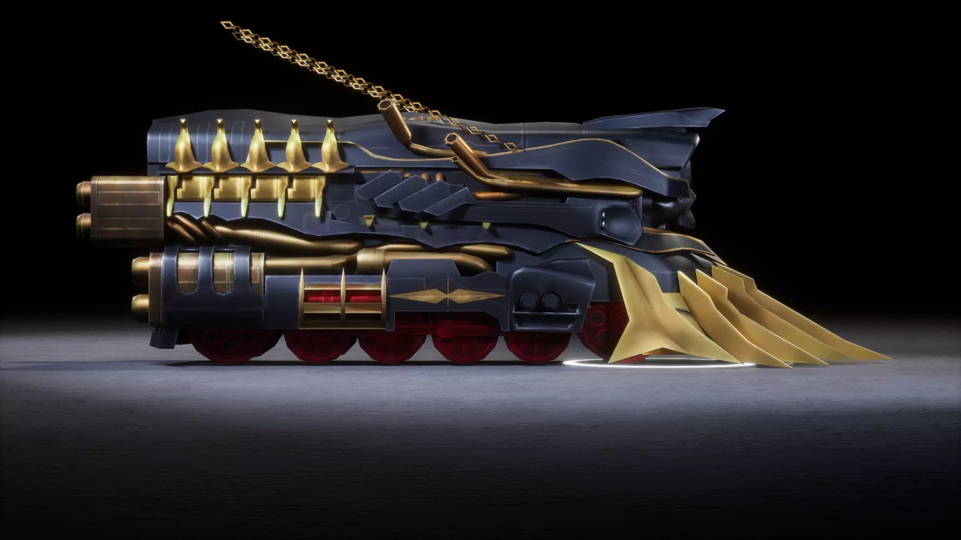 DOOM EXPRESS Low-poly 3D model_3