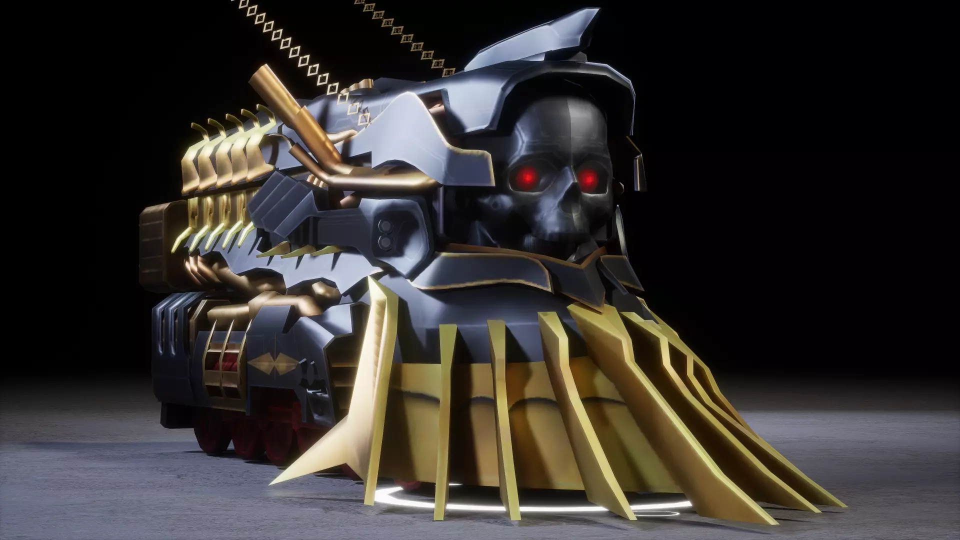 DOOM EXPRESS Low-poly 3D model_6