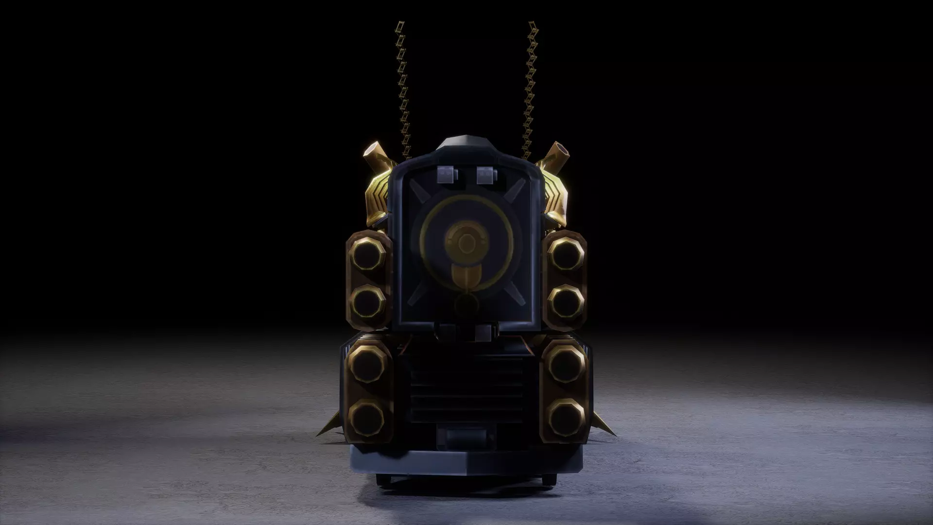 DOOM EXPRESS Low-poly 3D model_9