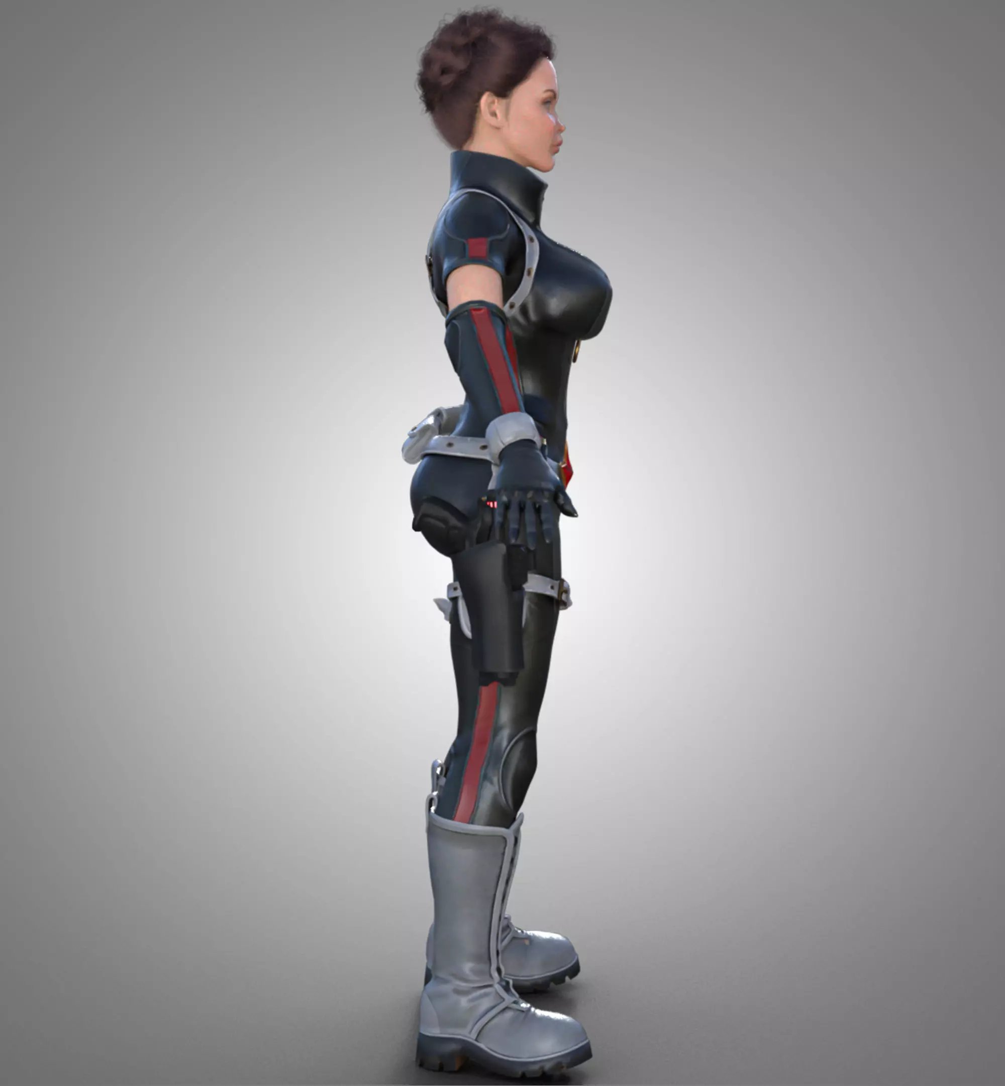 3D Character Realistic Game Ready Model PBR Textured Rigged Low-poly 3D model_2