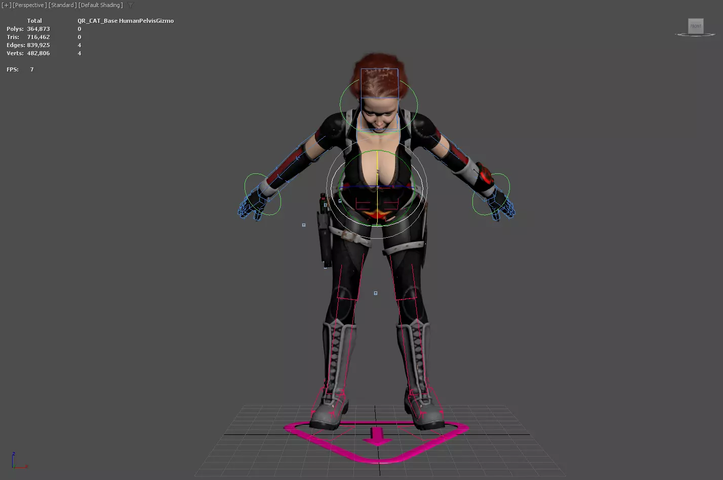 3D Character Realistic Game Ready Model PBR Textured Rigged Low-poly 3D model_19