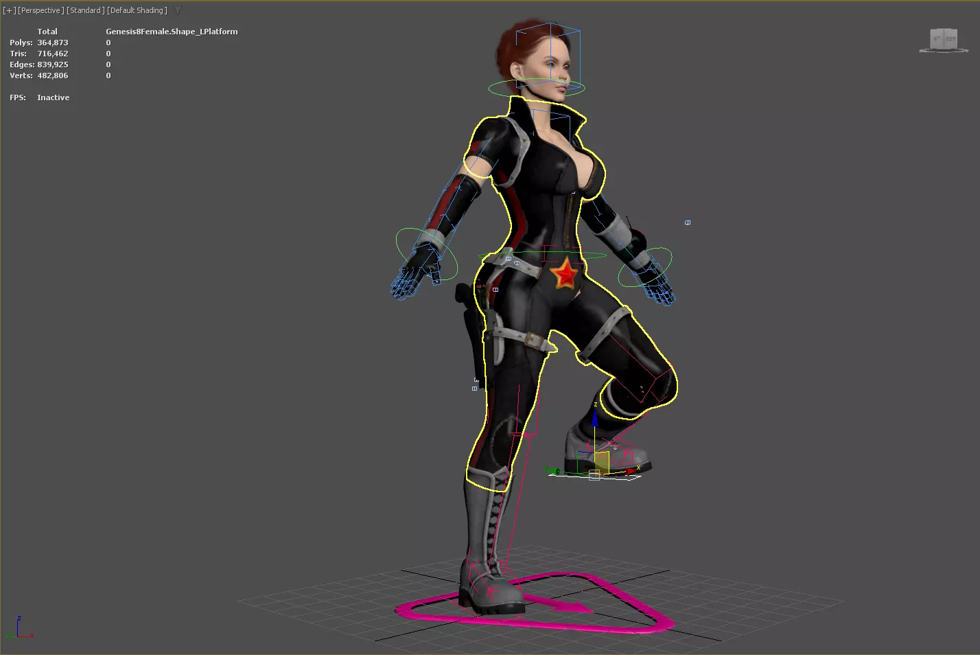 3D Character Realistic Game Ready Model PBR Textured Rigged Low-poly 3D model_22