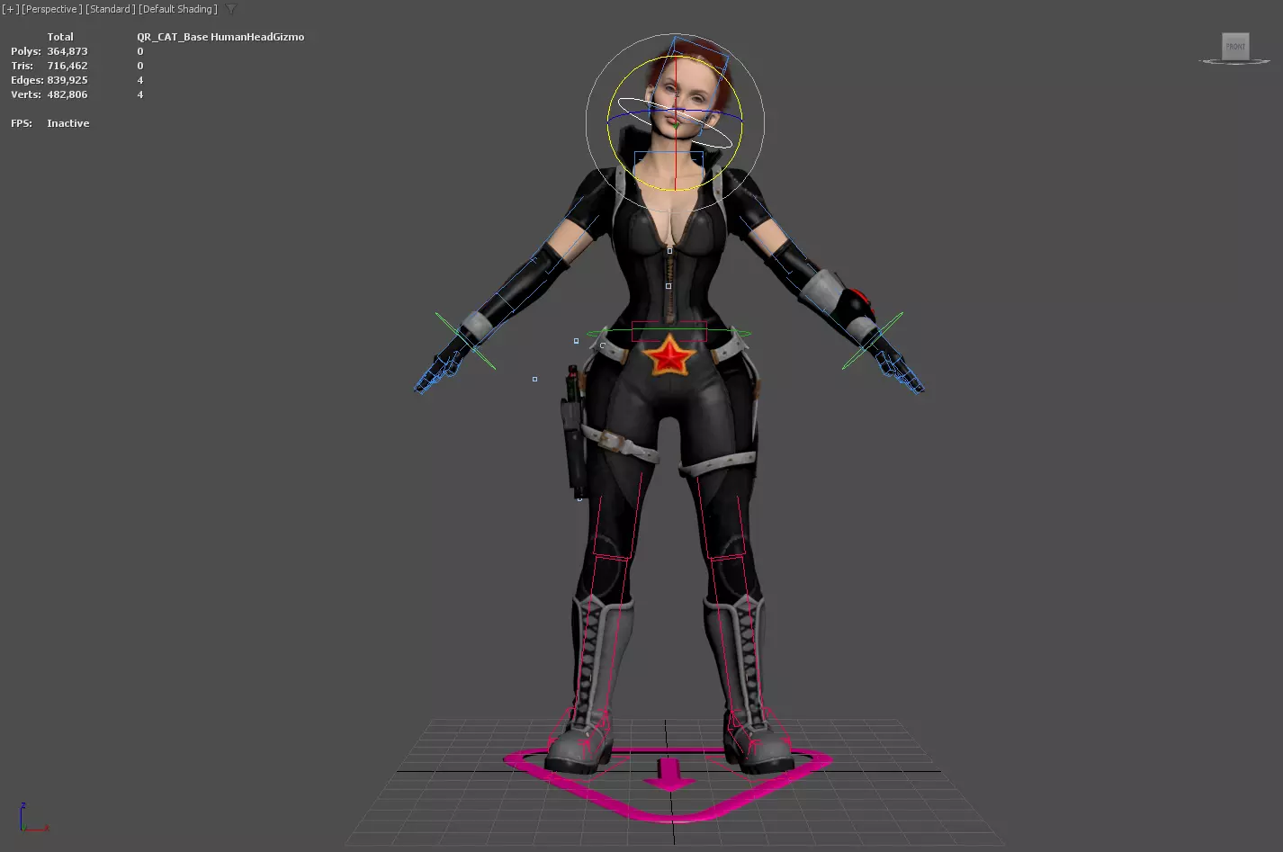 3D Character Realistic Game Ready Model PBR Textured Rigged Low-poly 3D model_20