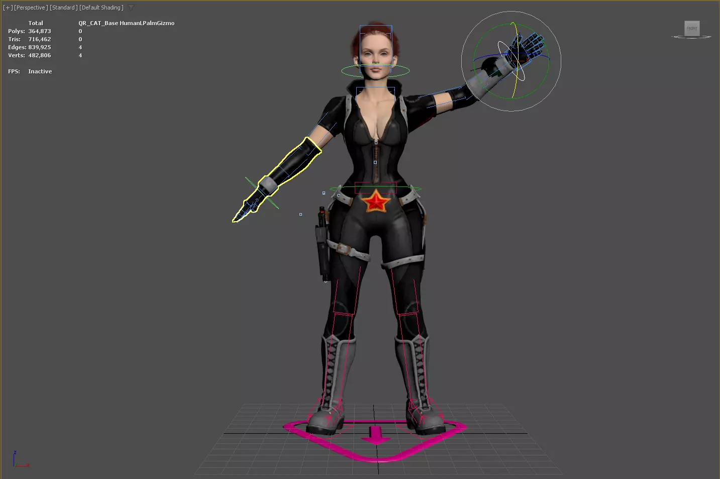 3D Character Realistic Game Ready Model PBR Textured Rigged Low-poly 3D model_21