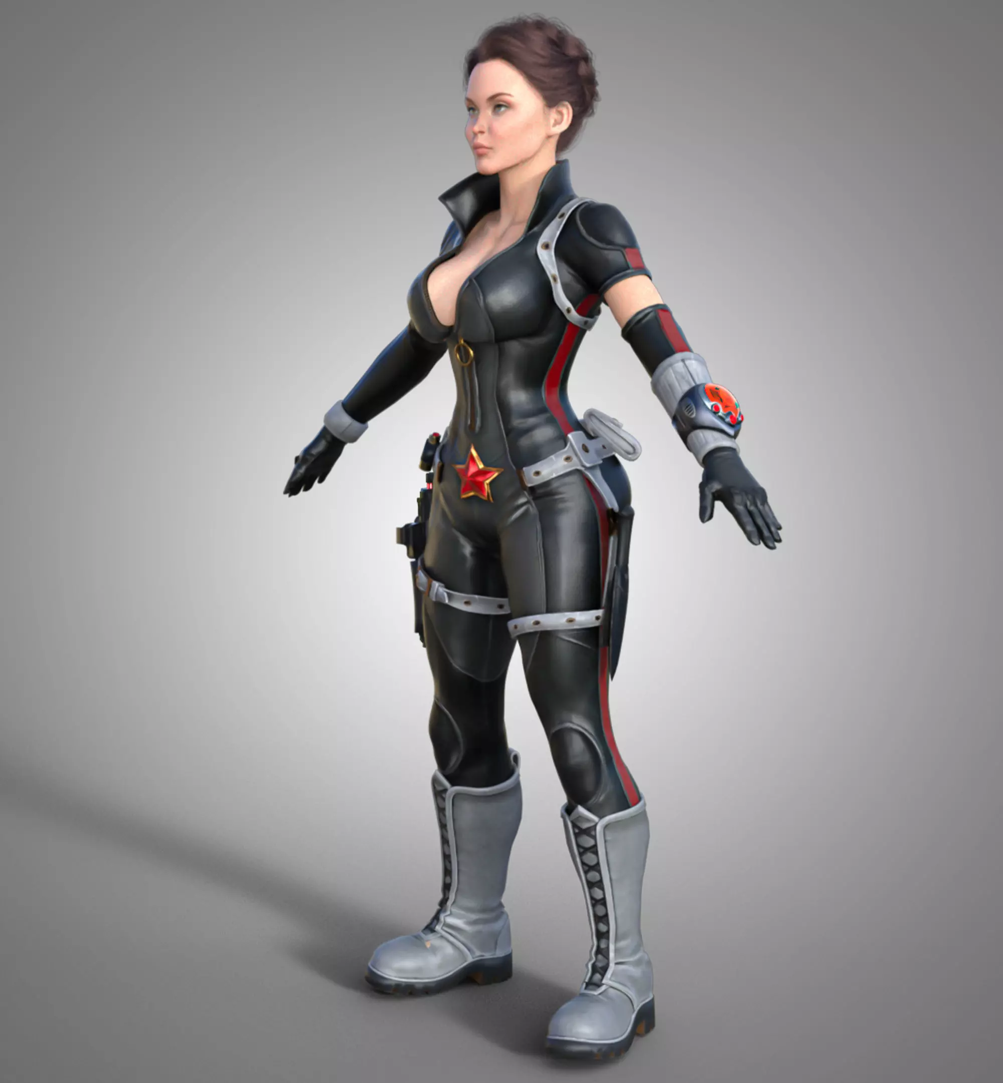 3D Character Realistic Game Ready Model PBR Textured Rigged Low-poly 3D model_7