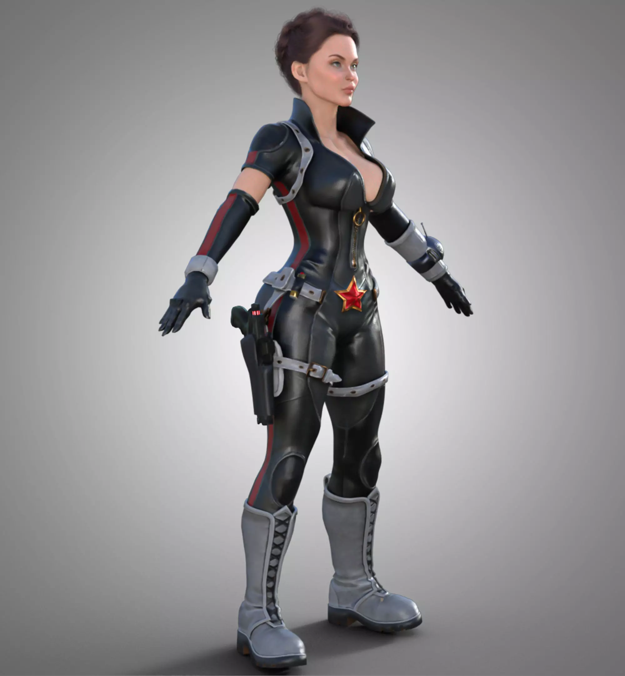 3D Character Realistic Game Ready Model PBR Textured Rigged Low-poly 3D model_1