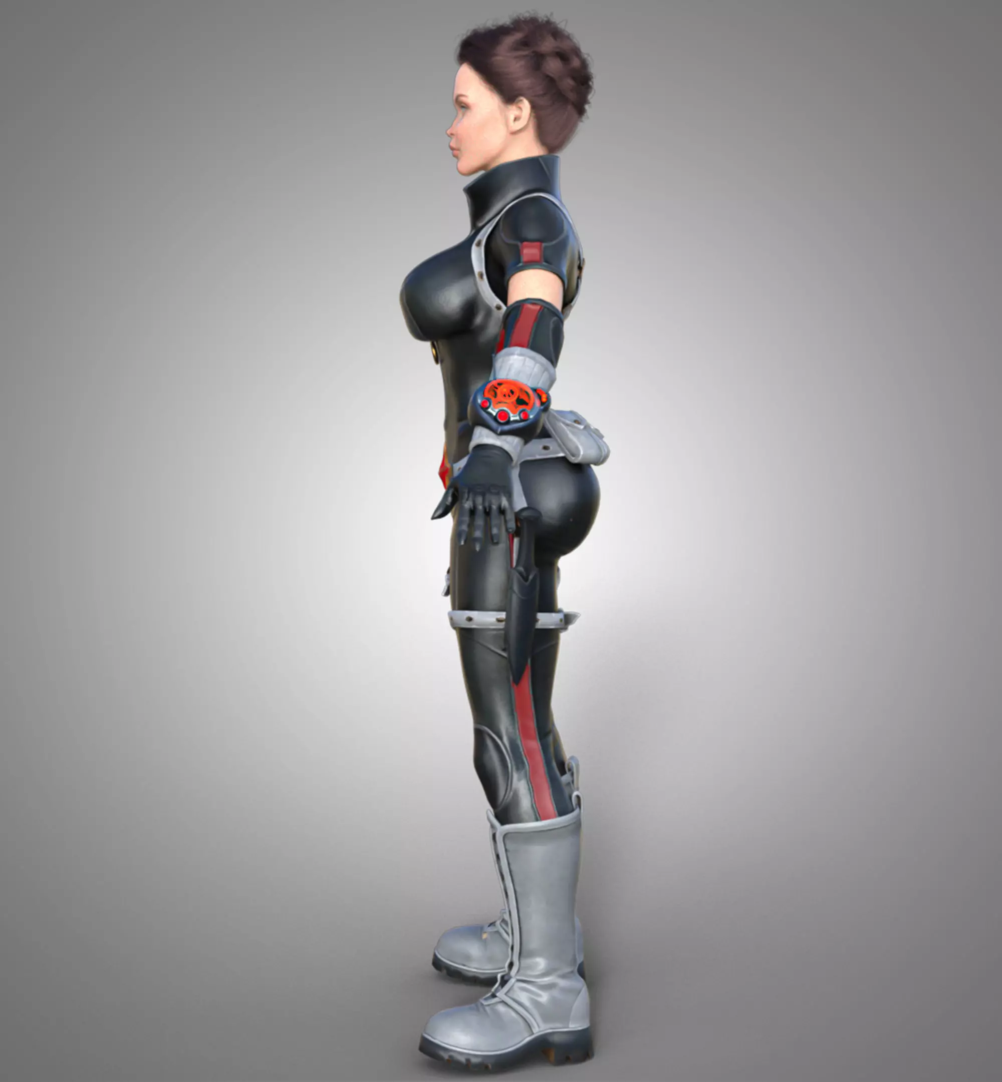 3D Character Realistic Game Ready Model PBR Textured Rigged Low-poly 3D model_6