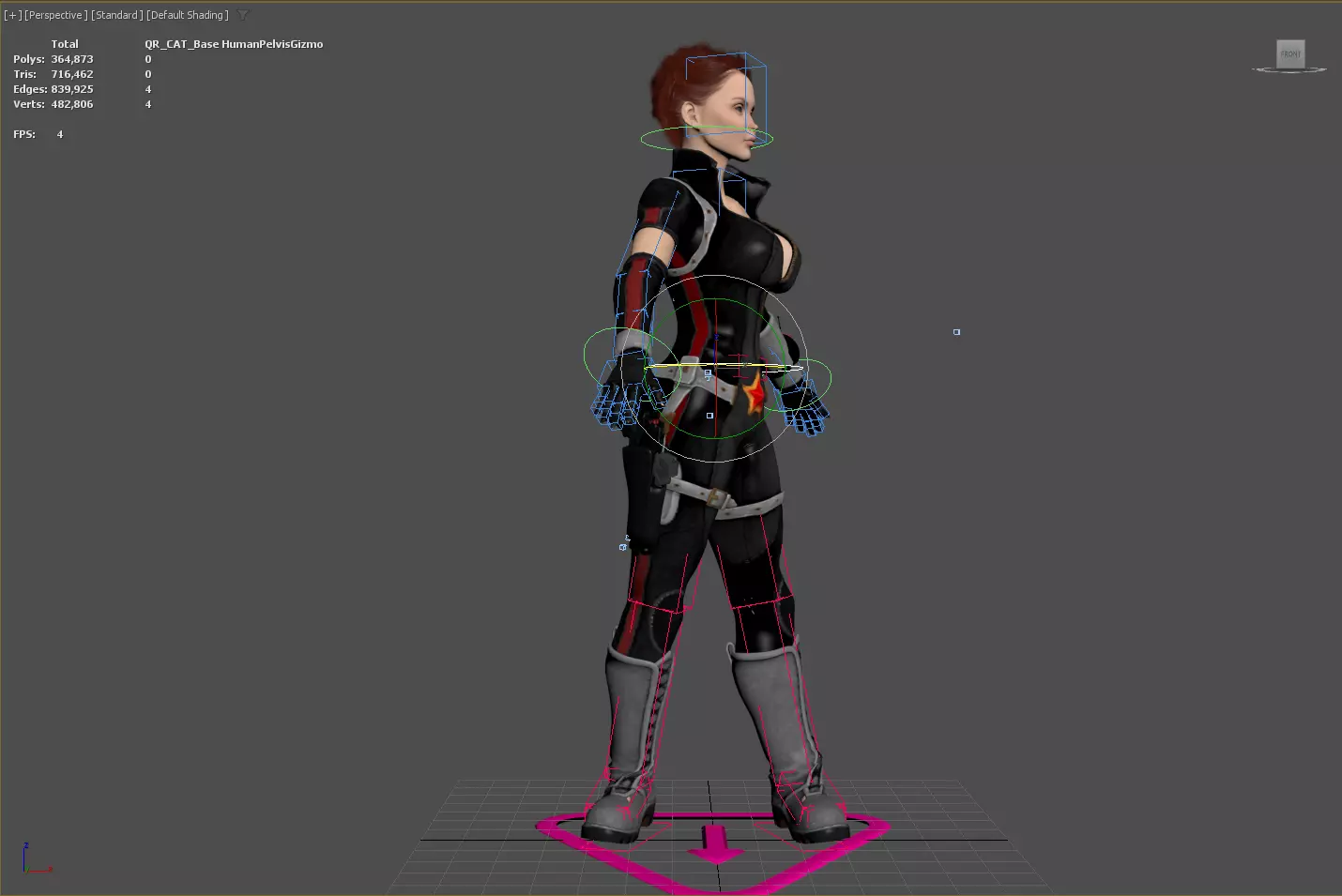 3D Character Realistic Game Ready Model PBR Textured Rigged Low-poly 3D model_24