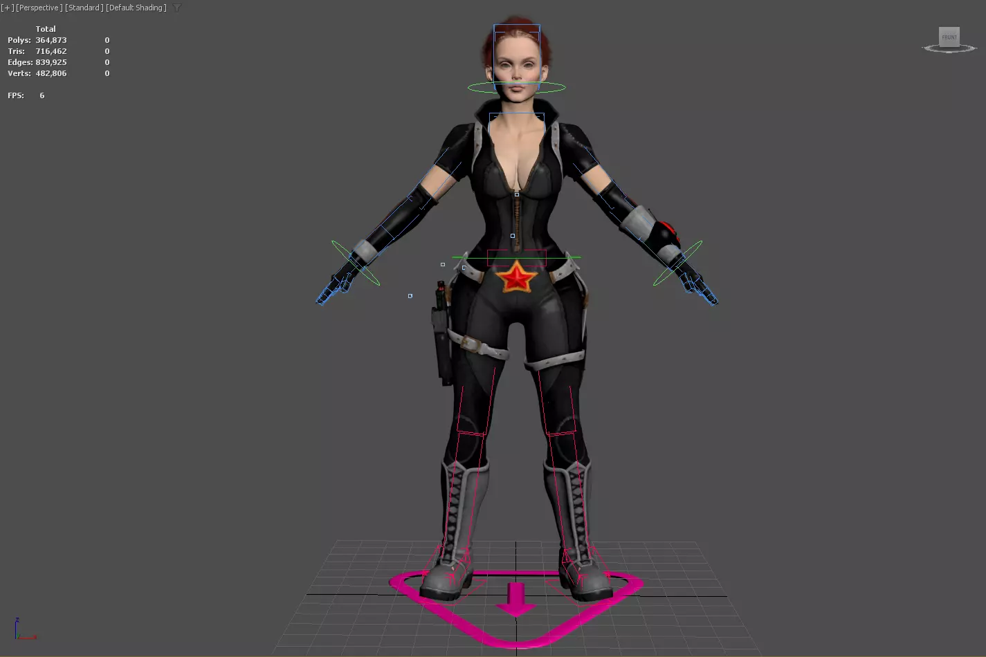 3D Character Realistic Game Ready Model PBR Textured Rigged Low-poly 3D model_10