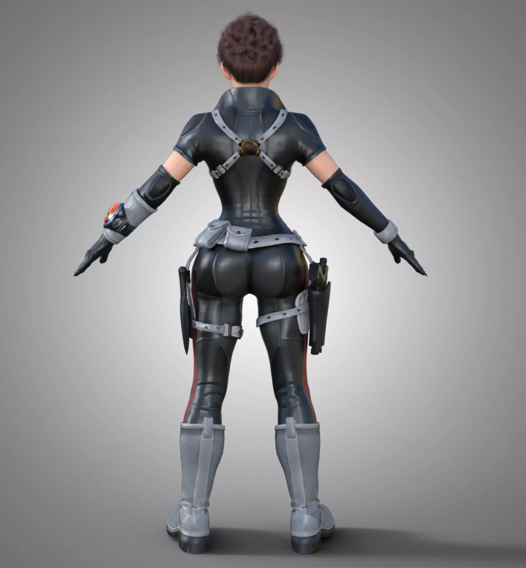 3D Character Realistic Game Ready Model PBR Textured Rigged Low-poly 3D model_4