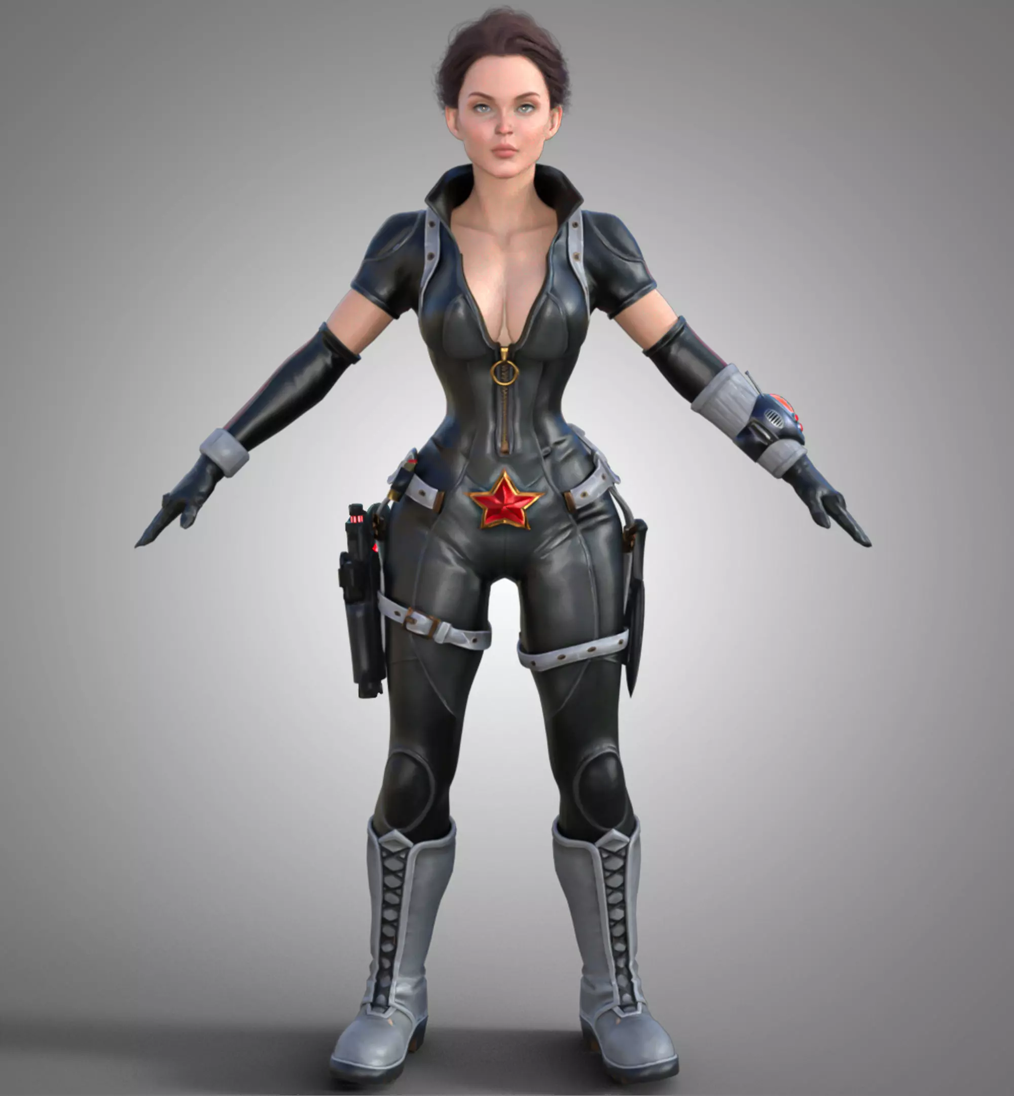 3D Character Realistic Game Ready Model PBR Textured Rigged Low-poly 3D model_0