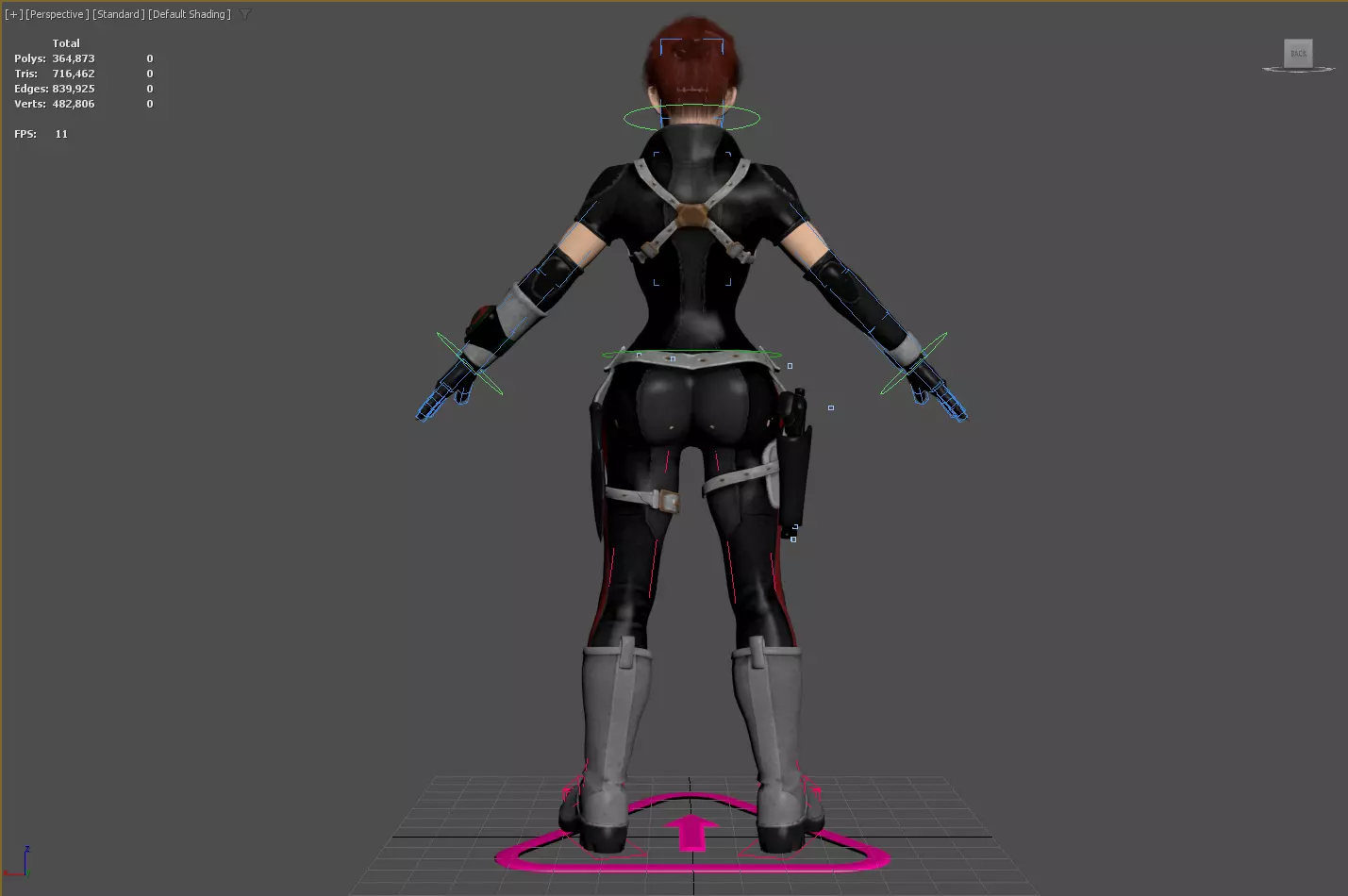 3D Character Realistic Game Ready Model PBR Textured Rigged Low-poly 3D model_14