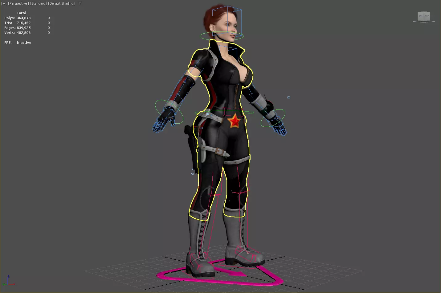 3D Character Realistic Game Ready Model PBR Textured Rigged Low-poly 3D model_11