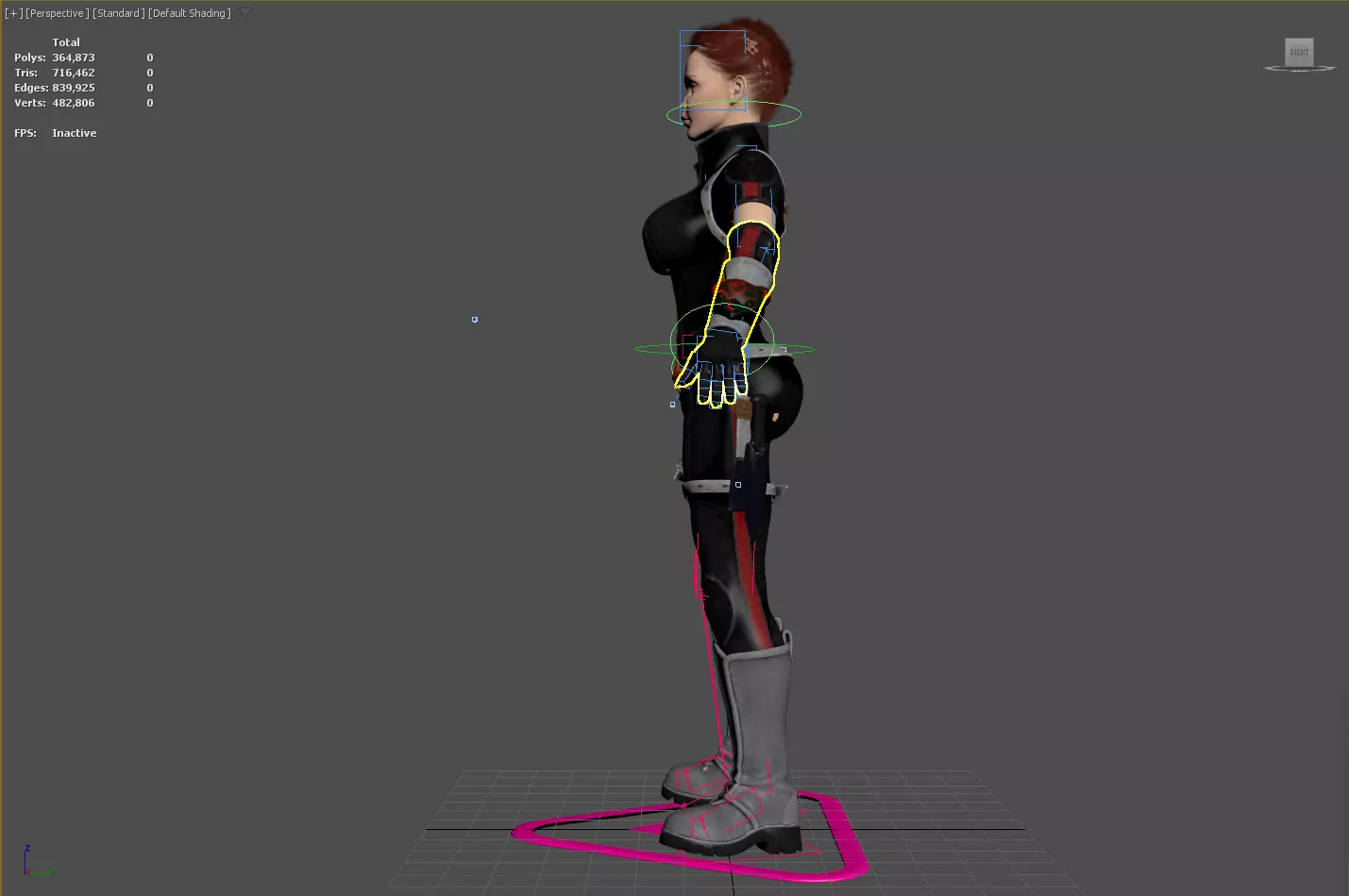 3D Character Realistic Game Ready Model PBR Textured Rigged Low-poly 3D model_16