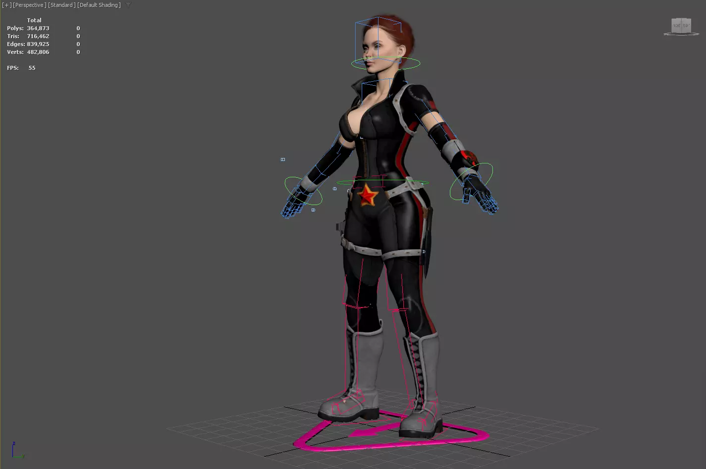 3D Character Realistic Game Ready Model PBR Textured Rigged Low-poly 3D model_17