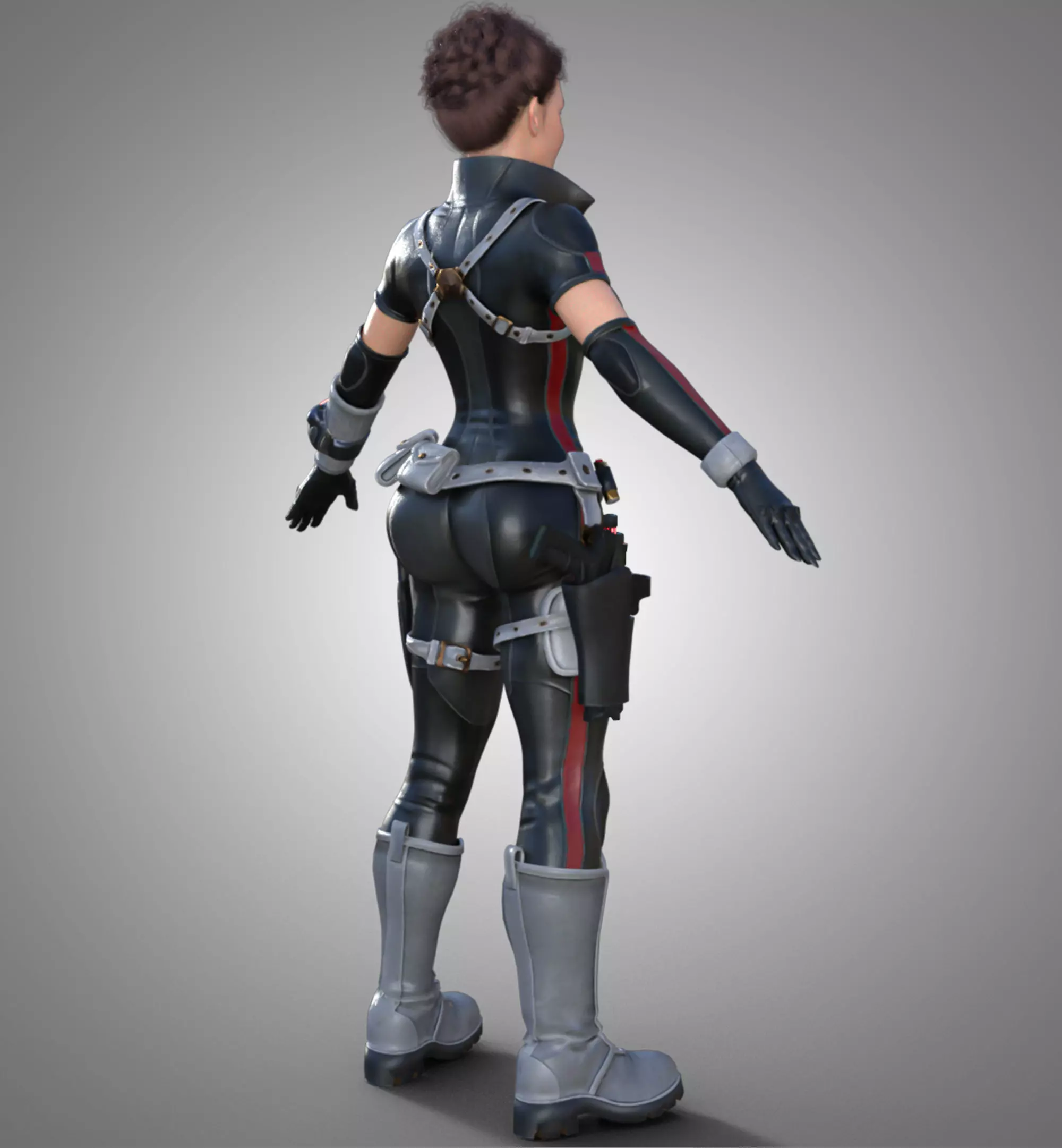 3D Character Realistic Game Ready Model PBR Textured Rigged Low-poly 3D model_3