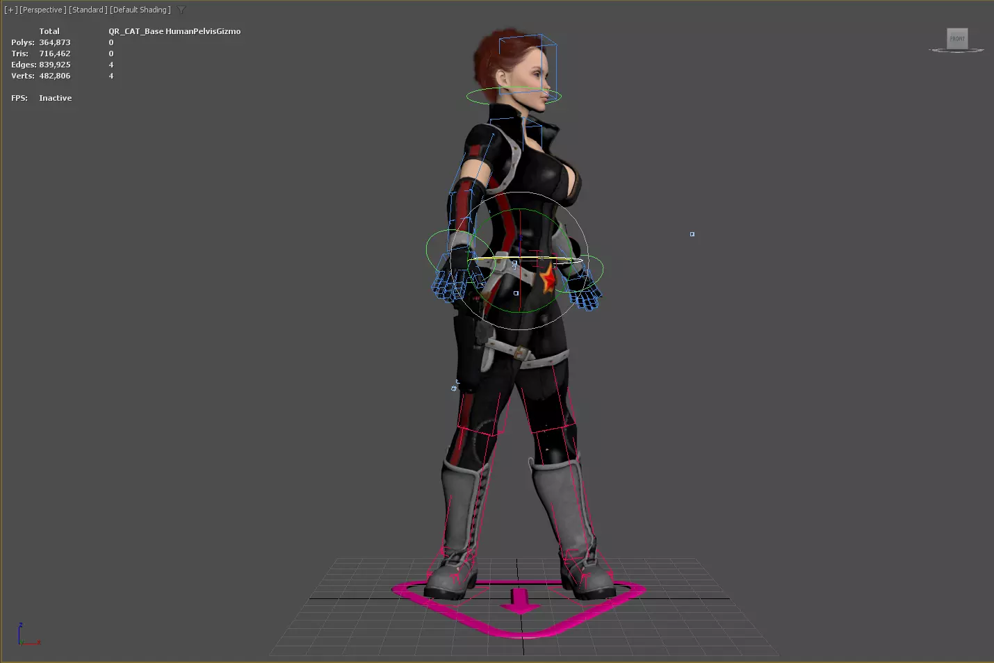 3D Character Realistic Game Ready Model PBR Textured Rigged Low-poly 3D model_18