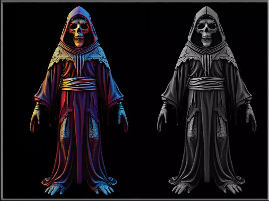 Grim Reaper 03 Low-poly 3D model_0
