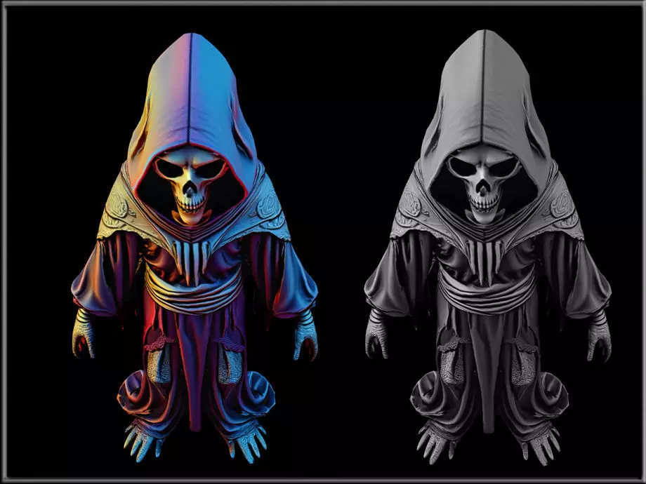 Grim Reaper 03 Low-poly 3D model_4